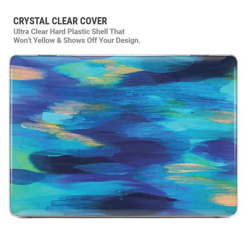Ocean Blue Brush Stroke by Etta Vee MacBook Cases